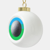 Golfbal kerstbal keramische bal ornament