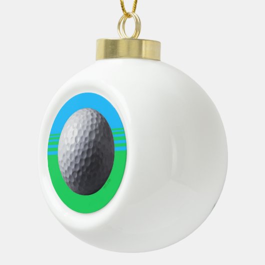 Golfbal kerstbal keramische bal ornament (Rechts)