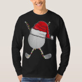 Golfbal kerstkerstkerstkerstman — Funny Xmas Golfe T-shirt (Voorkant)