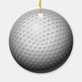 Golfbal Kerstmis Keramisch Ornament (Achterkant)