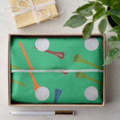 Golfbal & Kleurrijke Tee Tissuepapier | Golf Feest (Geschenk)