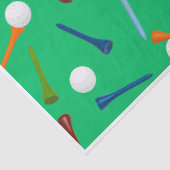 Golfbal & Kleurrijke Tee Tissuepapier | Golf Feest (Detail)