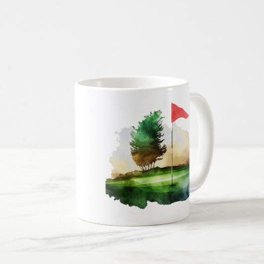 golfbal koffiemok (Voorkant rechts)