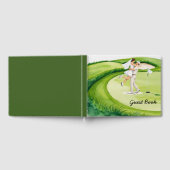 Golfbal ligt op putting green gastenboek (Volledig)