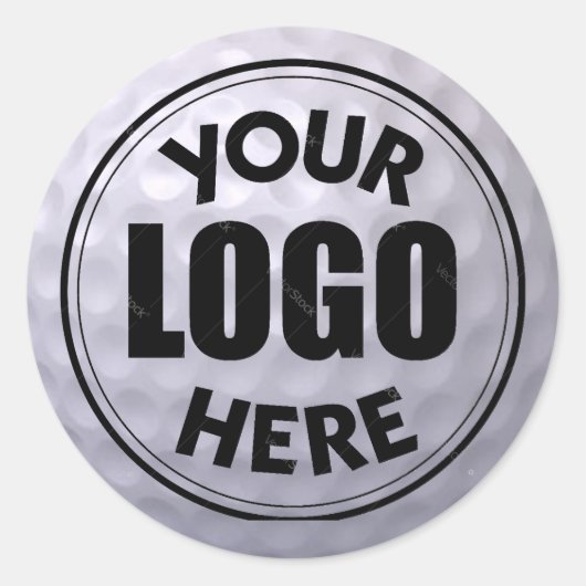 Golfbal Logo Sticker (Voorkant)