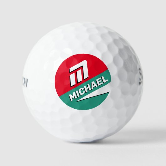 Golfbal met aangepaste naam Golf Balls Golfballen (Voorkant)