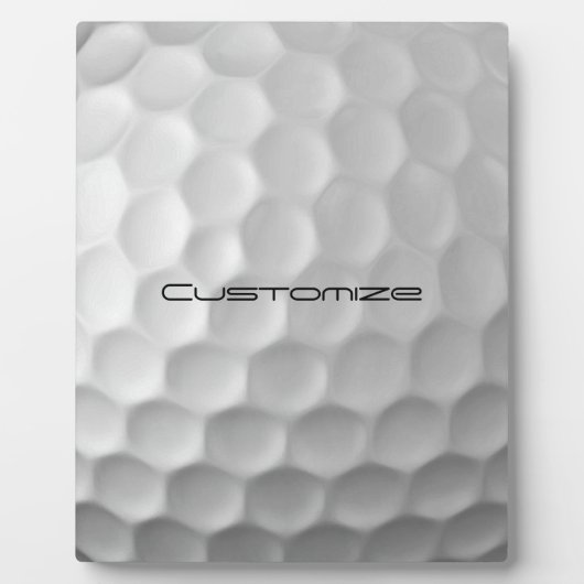 Golfbal met aangepaste tekst fotoplaat (Voorkant)