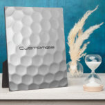 Golfbal met aangepaste tekst fotoplaat<br><div class="desc">Pas dit afbeelding Golf Ball aan met Tekst van uw keuze. Uniek ontwerp voor de casual golfer voor de professional op het hart. Classy en uniek,  dit zal zeker indruk maken op je golfmaatjes tijdens het volgende toernooi.</div>
