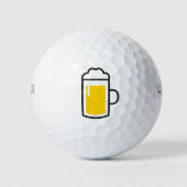 Golfbal met bier golfballen (Voorkant)