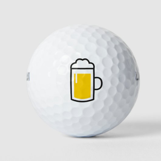 Golfbal met bier golfballen (Voorkant)