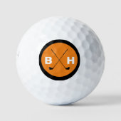 Golfbal met de Initialen van de Naam Modern Aangep Golfballen (Voorkant)