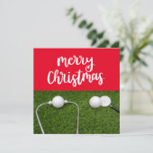 Golfbal met Doctor Medical golfer Kerstmis (Staand voorkant)