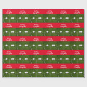 Golfbal met Doctor Medical golfer Kerstmis Cadeaupapier (Vlak)