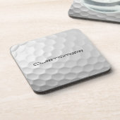 Golfbal met gepersonaliseerde tekst bier onderzetter (Linkerzijde)