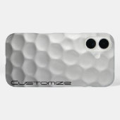Golfbal met gepersonaliseerde tekst Case-Mate iPhone case (Achterkant (horizontaal))