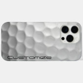 Golfbal met gepersonaliseerde tekst Case-Mate iPhone case (Achterkant (horizontaal))