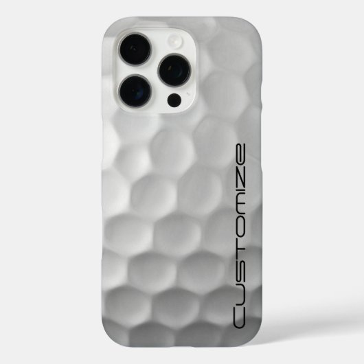 Golfbal met gepersonaliseerde tekst Case-Mate iPhone case (Achterkant)