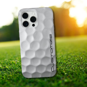 Golfbal met gepersonaliseerde tekst iPhone 15 pro max hoesje