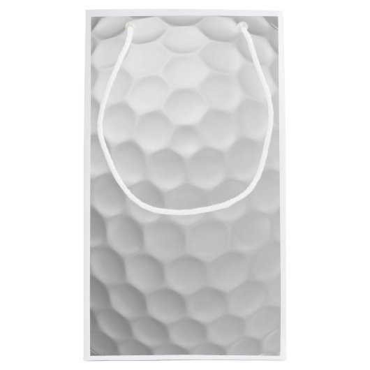 Golfbal met gepersonaliseerde tekst en nummer klein cadeauzakje (Achterkant)