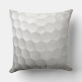 Golfbal met gepersonaliseerde tekst en nummer kussen (Achterkant)