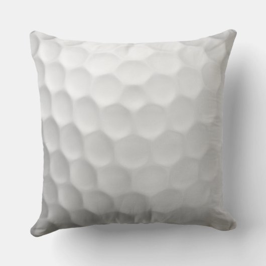 Golfbal met gepersonaliseerde tekst en nummer kussen (Achterkant)