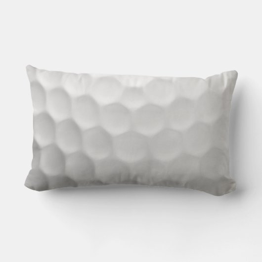 Golfbal met gepersonaliseerde tekst en nummer kussen (Achterkant)