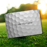 Golfbal met gepersonaliseerde tekst iPad pro cover<br><div class="desc">Uniek ontwerp voor de casual golfer voor de professional van Heart. Klassiek en uniek,  dit zal zeker indruk maken op je golfvrienden bij het volgende toernooi of de volgende bijeenkomst. Pas deze golfbal aan met de tekst van uw keuze.</div>