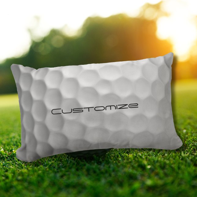 Golfbal met gepersonaliseerde tekst kussen (Creator heeft geüpload)