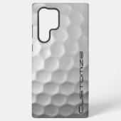 Golfbal met gepersonaliseerde tekst samsung galaxy hoesje (Achterkant)