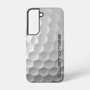 Golfbal met gepersonaliseerde tekst samsung galaxy hoesje