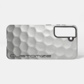 Golfbal met gepersonaliseerde tekst samsung galaxy hoesje (Achterkant horizontaal)