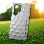 Golfbal met gepersonaliseerde tekst samsung galaxy hoesje<br><div class="desc">Uniek ontwerp voor de casual golfer voor de professional van Heart. Klassiek en uniek,  dit zal zeker indruk maken op je golfvrienden bij het volgende toernooi of de volgende bijeenkomst. Pas deze golfbal aan met de tekst van uw keuze.</div>