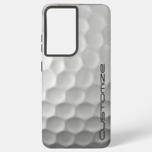 Golfbal met gepersonaliseerde tekst samsung galaxy hoesje