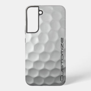 Golfbal met gepersonaliseerde tekst samsung galaxy hoesje
