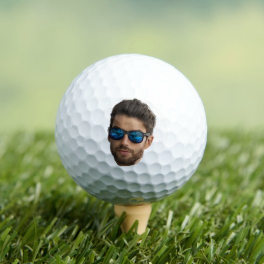 Golfbal met Gezicht, Aangepast Afbeelding, Aanpass Golfballen (Insitu Shirt)