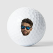 Golfbal met Gezicht, Aangepast Afbeelding, Aanpass Golfballen (Voorkant)