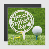 Golfbal met Happy Vaderdag-teken op groene C (Voorkant / Achterkant)