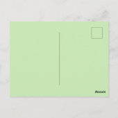 Golfbal met kerstlint briefkaart (Achterkant)