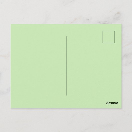 Golfbal met kerstlint briefkaart (Achterkant)