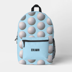 Golfbal met kuiltjes gepersonaliseerd bedrukte rugzak