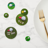 Golfbal met liefde voor groen gras confetti (Groep)