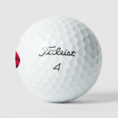 Golfbal met lippen golfballen (Logo)