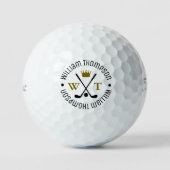 Golfbal met monogram voor King Golfer Golfballen (Voorkant)