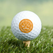 Golfbal met monogram voor stijlvolle golfers golfballen (Insitu Shirt)