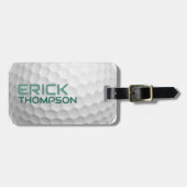 Golfbal met naam bagagelabel (Voorkant horizontaal)