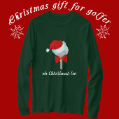 Golfbal met Santa Hat en Red Bow T-shirt