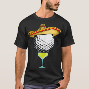 Golfbal met Sombrero en Margarita Golfer T-shirt