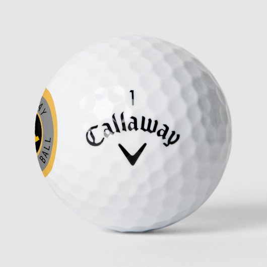 Golfbal met stijlvolle cirkel monogram golfballen (Logo)