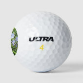 Golfbal met wildflower foto erop. golfballen (Logo)