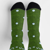 Golfbal Monogram Foutieve Groene Golfsokken Sokken (Top)